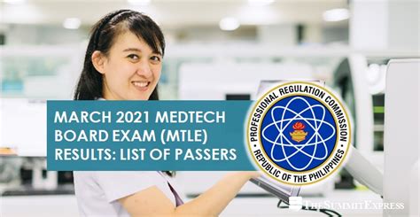 march 2021 medtech board exam result|FULL RESULT: March 2021 Medtech board exam MTLE .